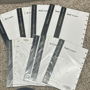 Cloth and Paper Half Letter Planner Inserts